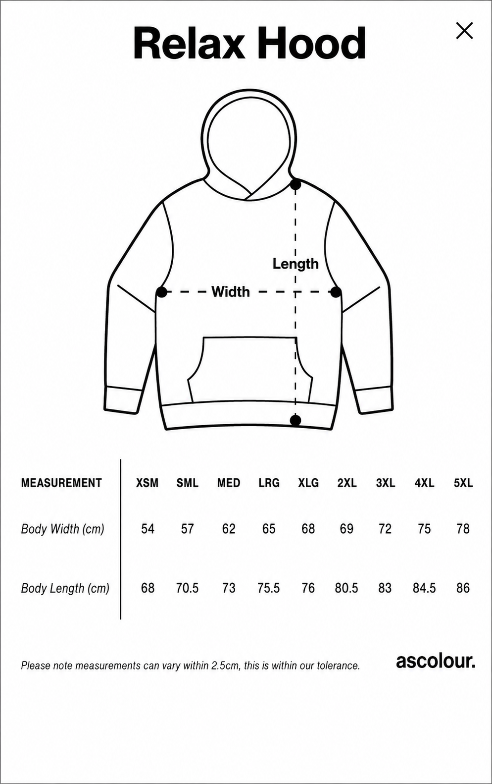 MENS RELAXED HOOD- AS COLOURS