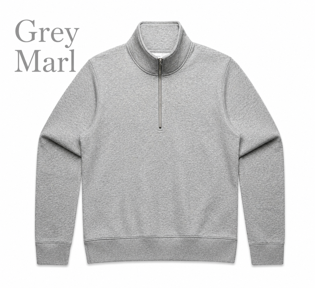 WOMENS HALF ZIP CREW- AS COLOURS