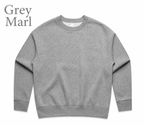 WOMENS RELAXED CREW- AS COLOURS